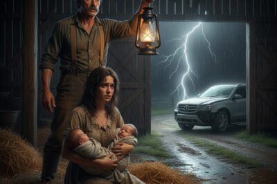 RANCHERO SOLITARIO OYÓ RUIDOS EN EL GRANERO. AL LLEGAR ENCONTRÓ A UNA JOVEN CON DOS RECIÉN NACIDOS Y