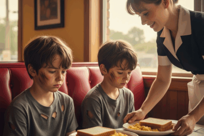 Camarera Ofreció Comida a Dos Huérfanos, 17 Años Más Tarde un Coche de Lujo Aparece en su Casa…