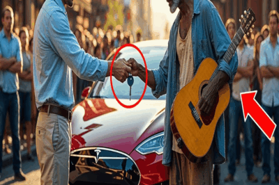 “¡TOCA ESA CANCIÓN Y TE DOY MI COCHE!” — SE BURLÓ EL HEREDERO… HASTA QUE MENDIGO NEGRO TOCÓ COMO PRO