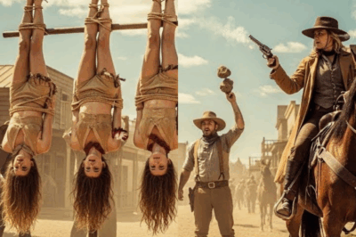 ¡Detente! Las compraré. Tres chicas apaches cuelgan boca abajo, con su tatuaje el mismo que me …..