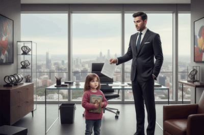 Una niña entró a la oficina y preguntó: “¿Dónde puedo comprar un papá?” — El CEO millonario lloró