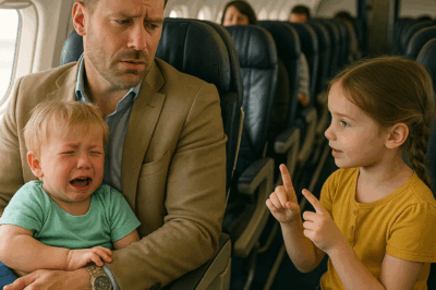 El hijo sordo de un millonario lloró sin parar en el avión, hasta que una niña usó el lenguaje de señas.