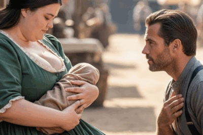 ¿Puedes amamantarlo solo una vez? —suplicó el vaquero—. Y la chica obesa sostuvo al bebé con ternura