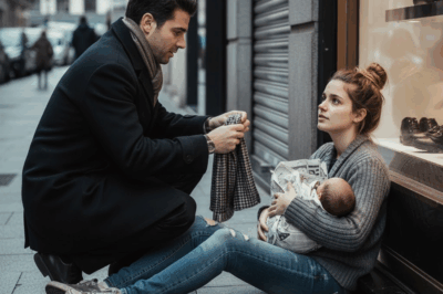 Madre Sin Hogar Cubre a su Bebé con Papel de Periódico — Un Millonario Cambia su Vida