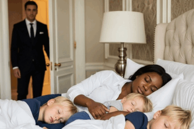 Ninguna niñera sobrevivía un día con los trillizos del multimillonario… Hasta que la mujer negra llegó e hizo lo que nadie pudo
