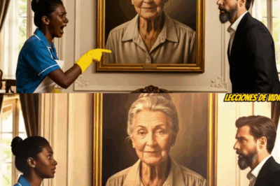 “¡SU MADRE ESTÁ VIVA, LA VI EN EL MANICOMIO!” — GRITÓ LA LIMPIADORA NEGRA AL VER EL RETRATO