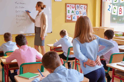 Niña llora de dolor en la espalda: “¡No puedo sentarme, maestra, me duele muchísimo! ¡Mi papá tiene la culpa!”