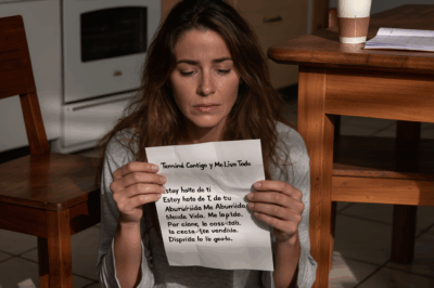 Mi Esposo Me Dejó una Nota: “Terminé Contigo y Me Llevo Todo” — Pero No Esperaba Lo Que Hice Después