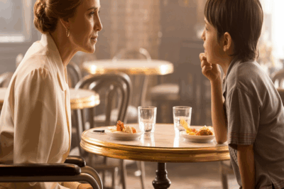 El niño negro pobre le preguntó a la millonaria paralizada: “¿Puedo curarla a cambio de esa comida sobrante?” Ella sonrió – y entonces todo cambió…