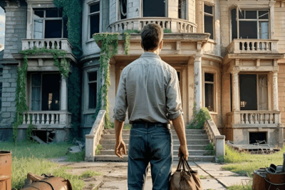 Nadie Quería Esta Mansión En Ruinas Gratis, Hasta Que Un Padre Pobre La Compró Y Descubrió $200M