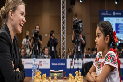 La gran campeona de ajedrez se burló al verla…y la niña mexicana de 8 años la humilló en cada jugada…