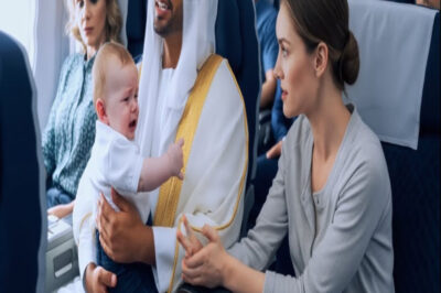 El hijo de un jeque millonario lloró sin parar en un avión… Hasta que una mujer modesta hizo lo