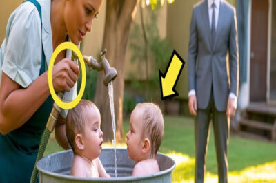 LA NIÑERA BAÑÓ A LOS GEMELOS EN UN BARRIL… PERO CUANDO EL PADRE SOLTERO LO VIO…