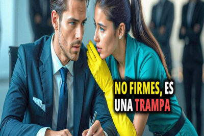 EL MILLONARIO IBA A FIRMAR UN CONTRATO Y PERDERLO TODO… HASTA QUE LA LIMPIADORA LE SUSURRÓ AL OÍDO Y