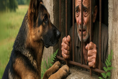 Pastor alemán callejero halla a un anciano en un sótano — lo que pasa impacta a todos.