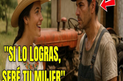 “Si logras encender el tractor, seré tu mujer”, rió la campesina rica del mecánico… y él lo logró