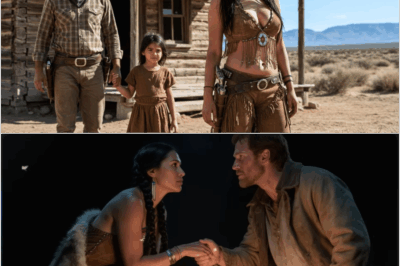 Vaquero adoptó a una niña apache perdida… resultó ser la hija de una hermosa viuda apache.