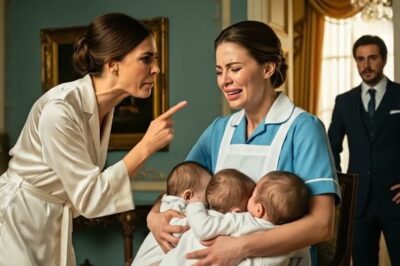 Millonario Viudo se Escondió para ver cómo su Novia trataba a sus Trillizos, Hasta Que La Mesera