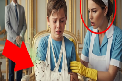 EL NIÑO SE GOLPEABA EL YESO DESESPERADO… HASTA QUE LA NIÑERA LO ROMPIÓ Y VIO LO QUE HABÍA DENTRO.