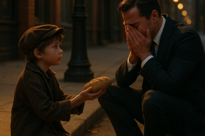 Pequeño Mendigo le dio su ÚNICO ALIMENTO a un Millonario que lloraba en la calle. Lo que él dijo…
