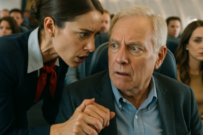 “¡Finge Que Estás Enfermo Y Sal Del Avión!” Susurró La Azafata Al Subir Al Avión…