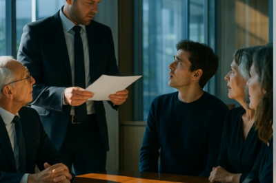 Mi hijo me pidió que SALIERA de la reunión por la herencia de mi esposo — “Esto es de FAMILIA, no para ti”… pero LO QUE EL ABOGADO LEYÓ DESPUÉS LO DEJÓ MUDO…