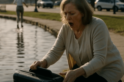 Vi a mi nuera lanzar una MALETA al lago y salir huyendo… Cuando la saqué del agua y la abrí, LO QUE HABÍA DENTRO ME DEJÓ HELADA DEL TERROR…