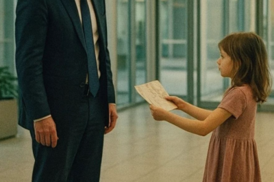 Una niña de siete años entra en la sede de un millonario con una carta que destroza su vida