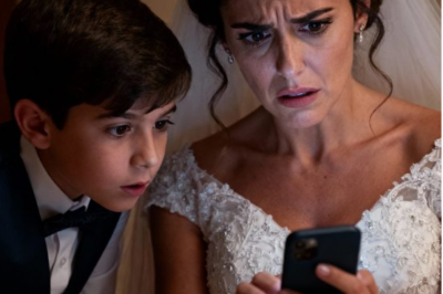Durante la boda de mi hermana, mi hijo de siete años me agarró la mano y susurró: “Mamá… tenemos que irnos. Ahora.” Sonreí y le pregunté: “¿Por qué?” Él sacó su móvil en silencio. “Mira esto…” En ese instante, me quedé paralizada