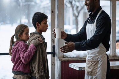 Camarero Negro Alimentó A Dos Huérfanos Y, 20 Años Después, Un HELICÓPTERO Apareció Frente A Su Casa…