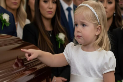 El bebé de 2 años no deja de señalar el ataúd de su padre, lo que sucede después es impactante…