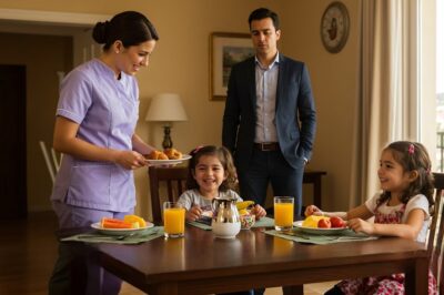 Los gemelos del millonario se negaban a comer desde la muerte de su madre. Ninguna niñera había logrado acercarse a ellos… hasta que llegó una joven desconocida. Lo que hizo esa noche en la cocina cambió todo — y cuando el padre viudo lo vio con sus propios ojos, no pudo contener las lágrimas.